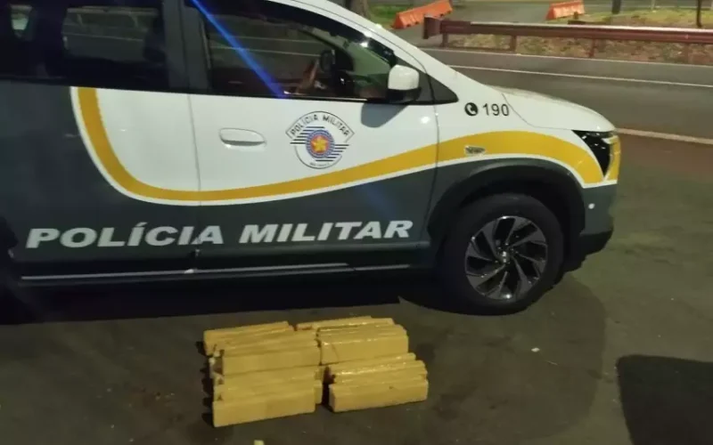 PM Rodoviária apreende 35 kg de maconha e detém dois em Castilho