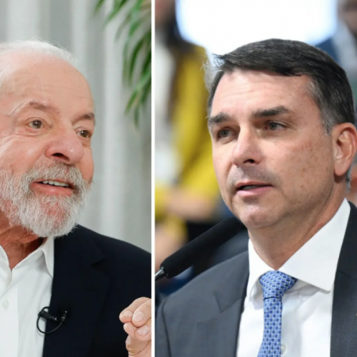 Lula lidera, mas tem empate técnico com Flávio no 1º e 2º turno