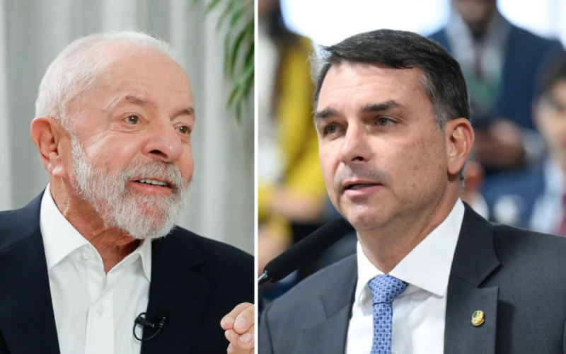 Lula lidera, mas tem empate técnico com Flávio no 1º e 2º turno