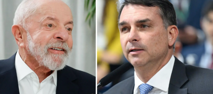 Lula lidera, mas tem empate técnico com Flávio no 1º e 2º turno