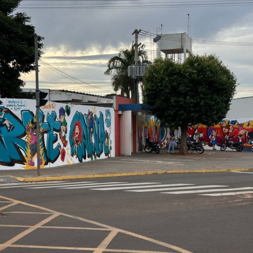 Arte e cores dão nova às escolas municipais de Andradina