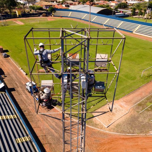 Estádio está preparado para as comemorações do dia 11. Aniversário de Andradina