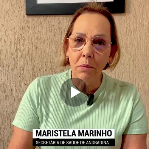 Secretária de saúde Maristela Marinho explica sobre fumacê no município de Andradina no combate a Dengue