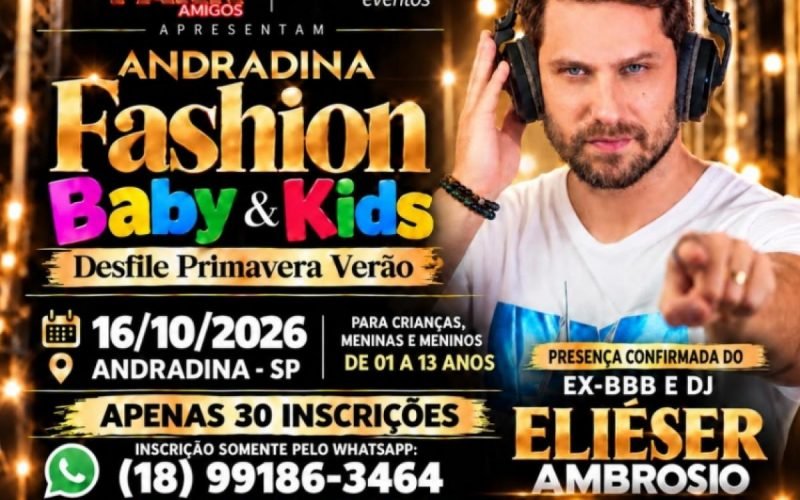 Andradina terá coroação de miss e desfile infantil nesta sexta