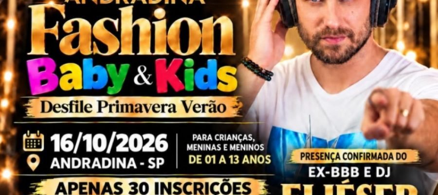 Andradina terá coroação de miss e desfile infantil nesta sexta
