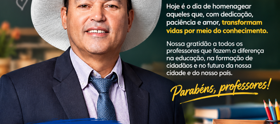Vereador Rodarte dos Anjos homenageia professores de Andradina e região pelo seu dia