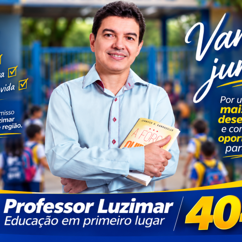 Professor Luzimar intensifica campanha para deputado federal e defende representatividade de Andradina e região