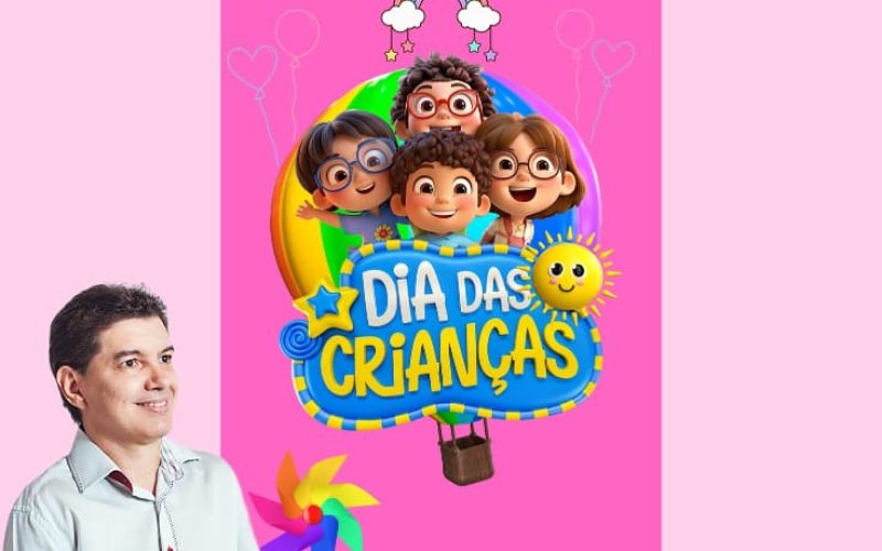 Vereador Professor Luzimar leva alegria às crianças de Andradina em comemoração ao Dia das Crianças