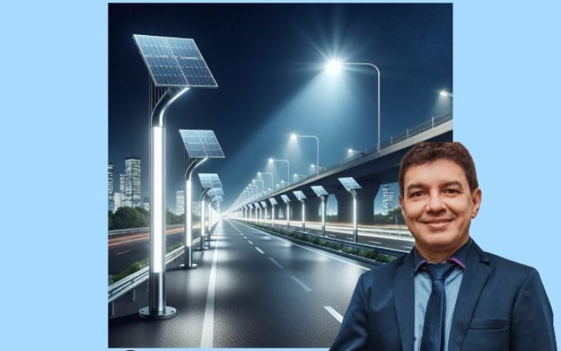 Vereador Professor Luzimar propõe implantação de energia solar na iluminação pública de Andradina