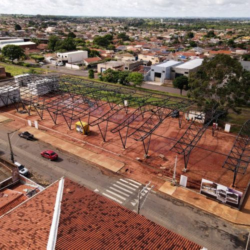Obras do Mercadão Municipal de Andradina avançam