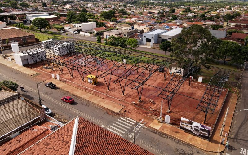 Obras do Mercadão Municipal de Andradina avançam
