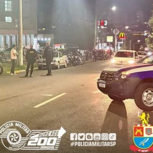 Alô Andradina!!! PM e Guarda Municipal fazem operação contra motos ‘barulhentas’