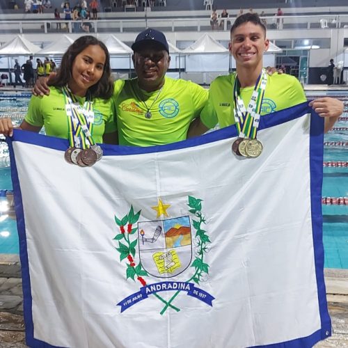 Natação andradinense conquista oito medalhas no Brasileiro Infantil em Vitória