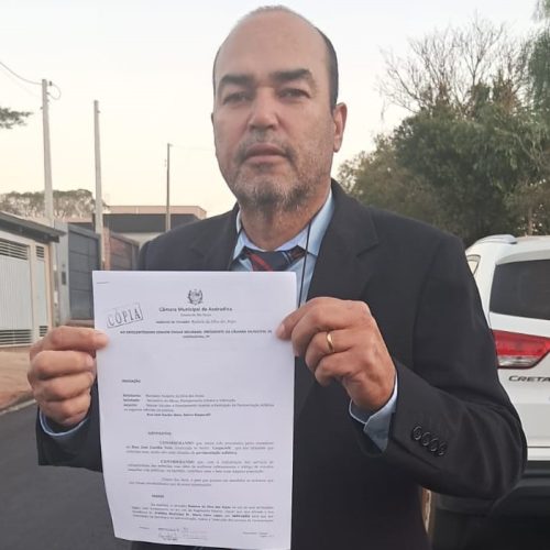 Vereador Rodarte dos Anjos acompanha entrega de obra de pavimentação na Rua José Gardim Neto