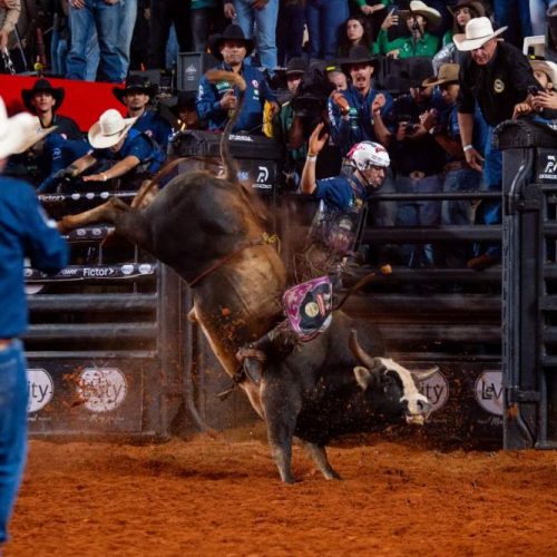 Andradinense Caio Fazan vence 2º round das montarias em touros do 32º Barretos International Rodeo