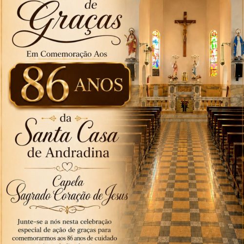 Santa Casa celebra 86 anos de fundação com missa em ação de graças