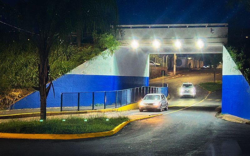 Com nova iluminação Led viaduto da Bandeirantes oferece mais segurança