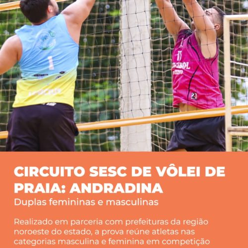 Andradina recebe Circuito Sesc de Vôlei de Praia