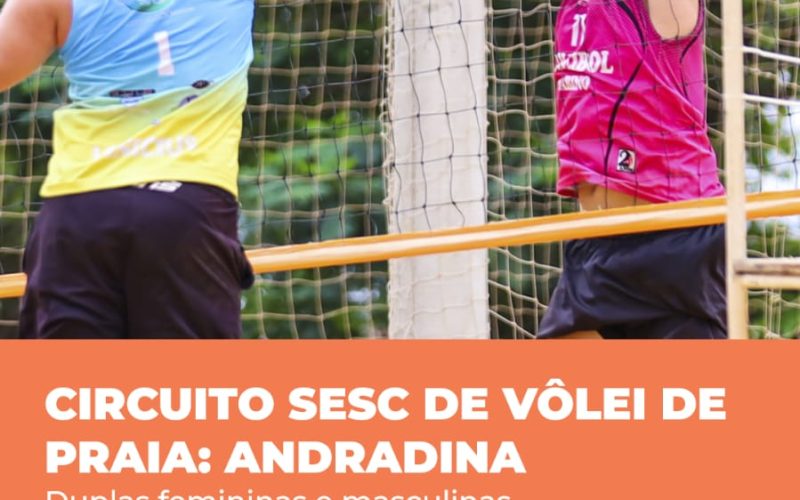 Andradina recebe Circuito Sesc de Vôlei de Praia