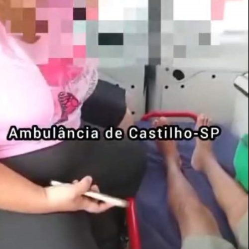 Pacientes e acompanhantes enfrentam superlotação em Ambulância de Castilho