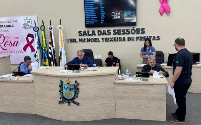 Câmara de Andradina votará 14 itens na 35ª Sessão Ordinária