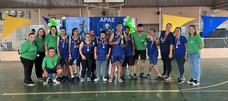 APAE de Andradina participa de Festival de Atletismo em Araçatuba