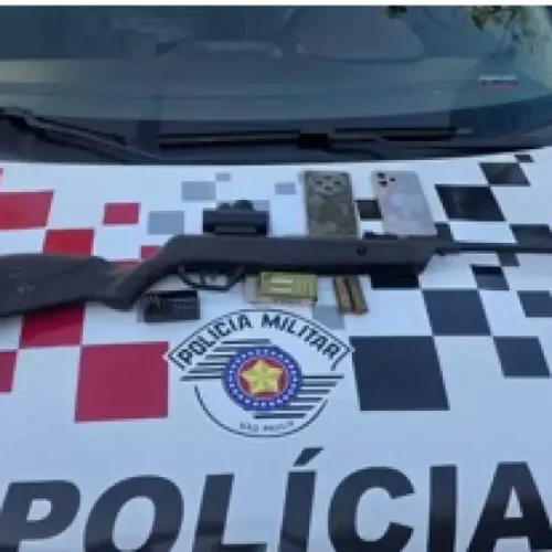Mulher é presa com espingarda e munições em zona rural