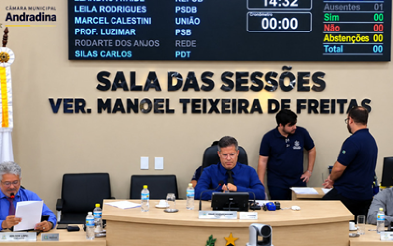 Câmara de Andradina aprova criação da Galeria do Parlamento Jovem