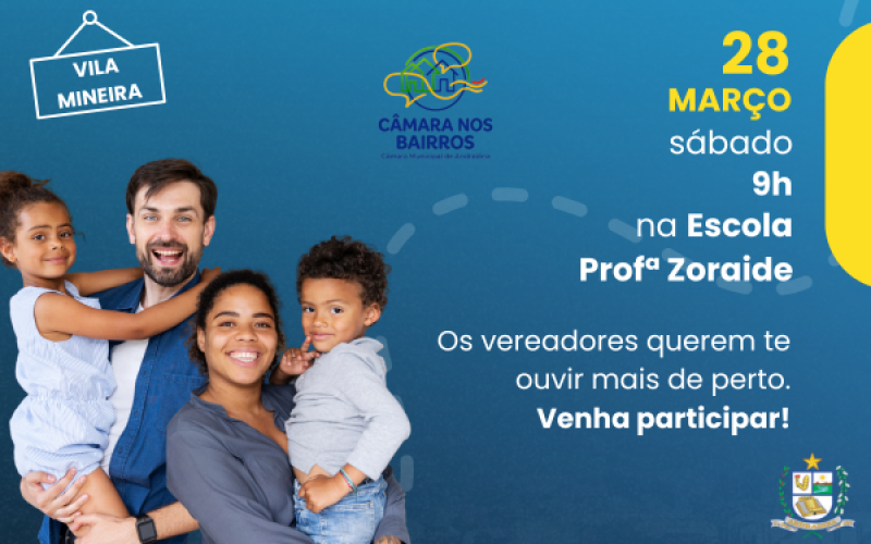 Câmara de Andradina inicia programa “Câmara nos Bairros” com primeira ação na Vila Mineira