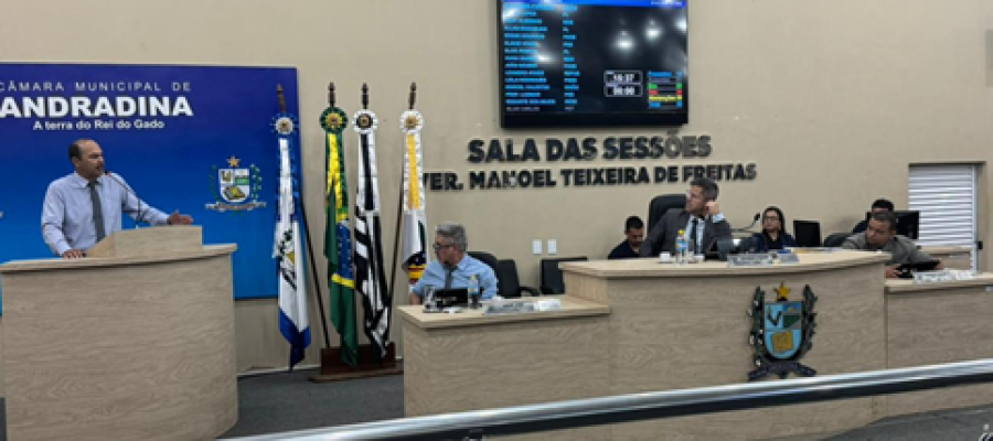 19ª Sessão Ordinária aprova denominação de ruas e praça em Andradina