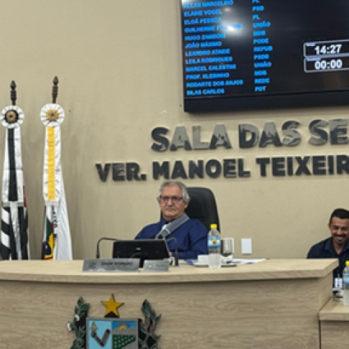 29ª Sessão Ordinária da Câmara de Andradina tem oito itens aprovados