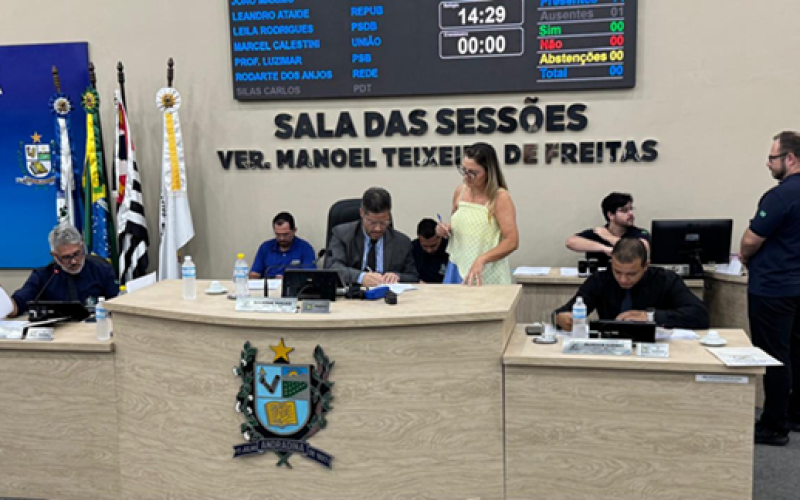 Câmara de Andradina analisa oito matérias na 34ª Sessão Ordinária