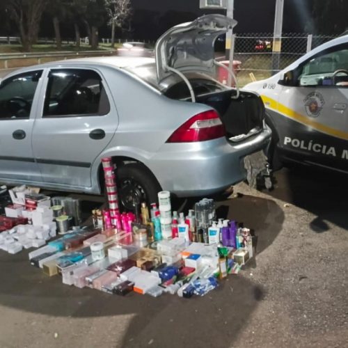 PM Rodoviária apreende carga ilegal do Paraguai em Castilho