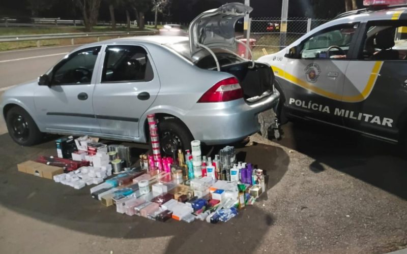 PM Rodoviária apreende carga ilegal do Paraguai em Castilho