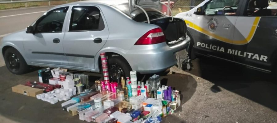 PM Rodoviária apreende carga ilegal do Paraguai em Castilho