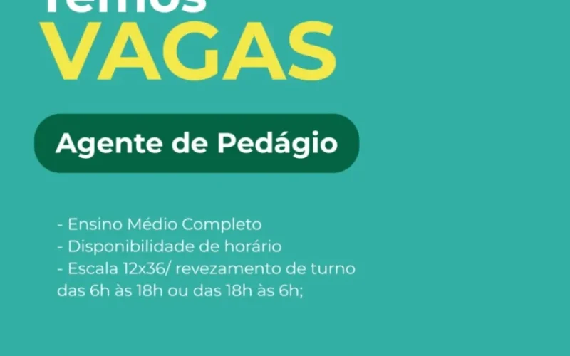 ViaRondon abre vagas para Agente de Pedágio em Castilho