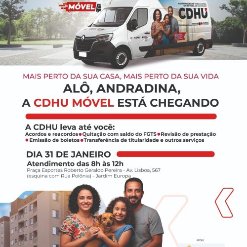 CDHU e Prefeitura de Andradina promovem plantão de atendimento na cidade