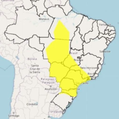 INMET emite alerta de chuvas intensas e tempestade para a região