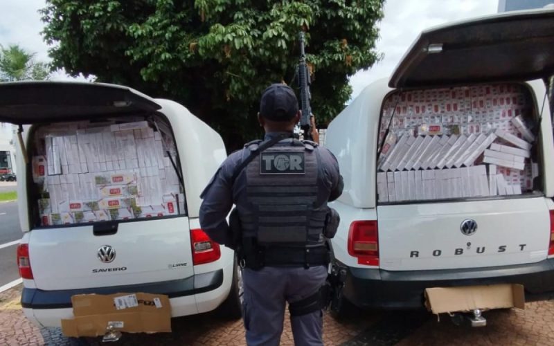 Carga de cigarros do Paraguai é apreendida em Araçatuba