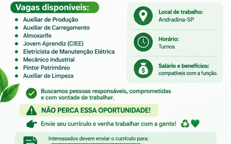 Citroplast realiza mutirão de emprego em Andradina