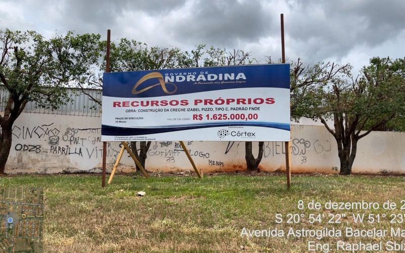 Construção de nova CMEI avança na Vila São João