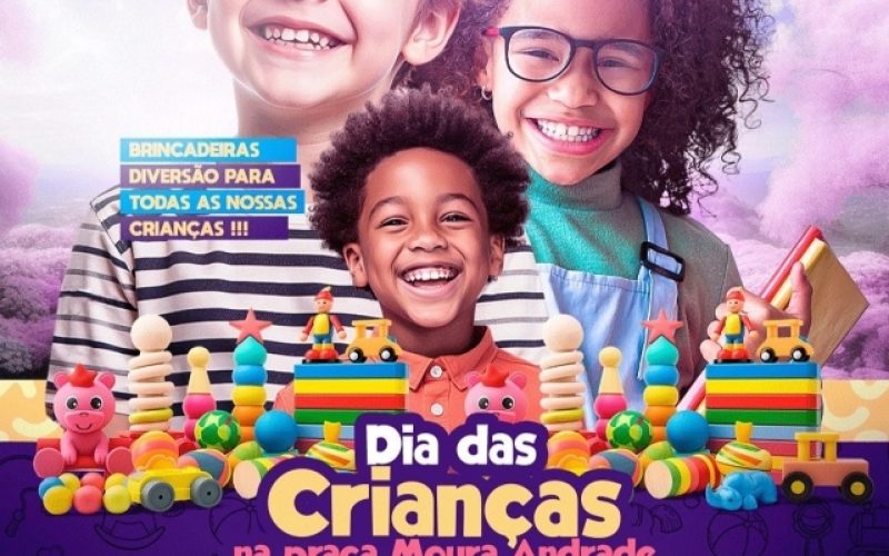 Andradina prepara grande festa na Praça Moura Andrade para celebrar o Dia das Crianças