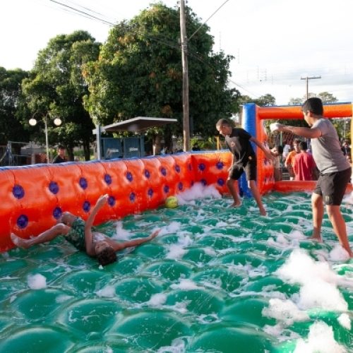 10ª edição do Esporte na Vila leva lazer e diversão para crianças no bairro São Gabriel