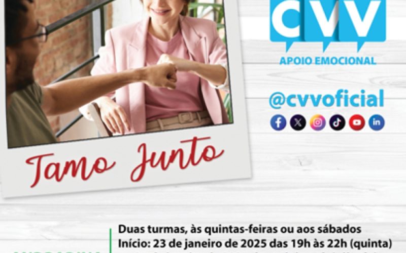 Núcleo do CVV de Andradina abre inscrições para novos voluntários