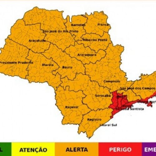 Defesa Civil alerta para ventos de até 90 km/h e baixa umidade
