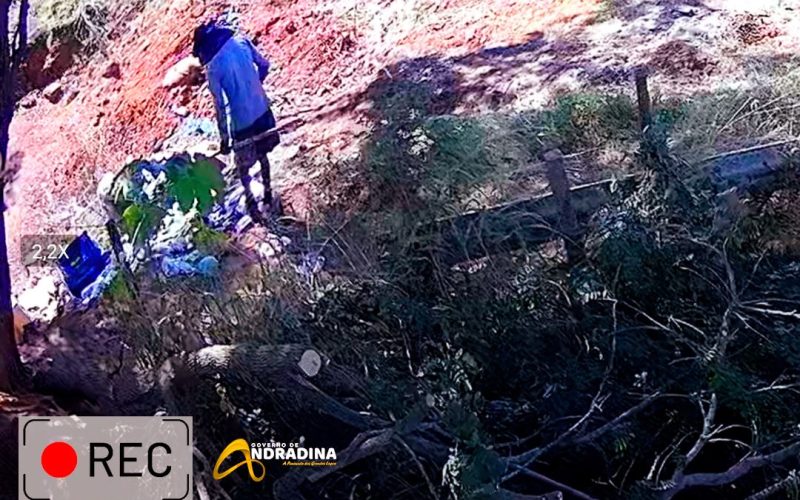 Câmeras ajudam no combate e descarte irregular de lixo e entulhos em Andradina