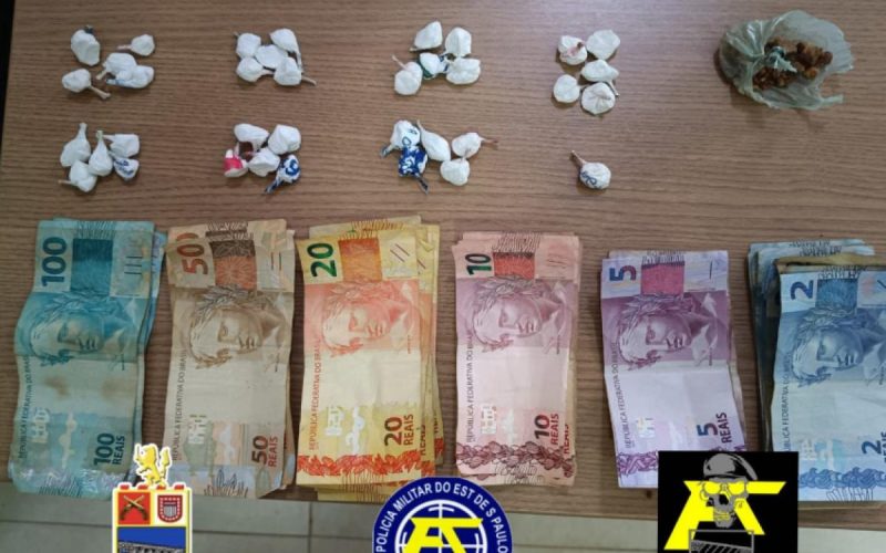 Casal é detido durante ação da PM por suspeita de tráfico em Andradina