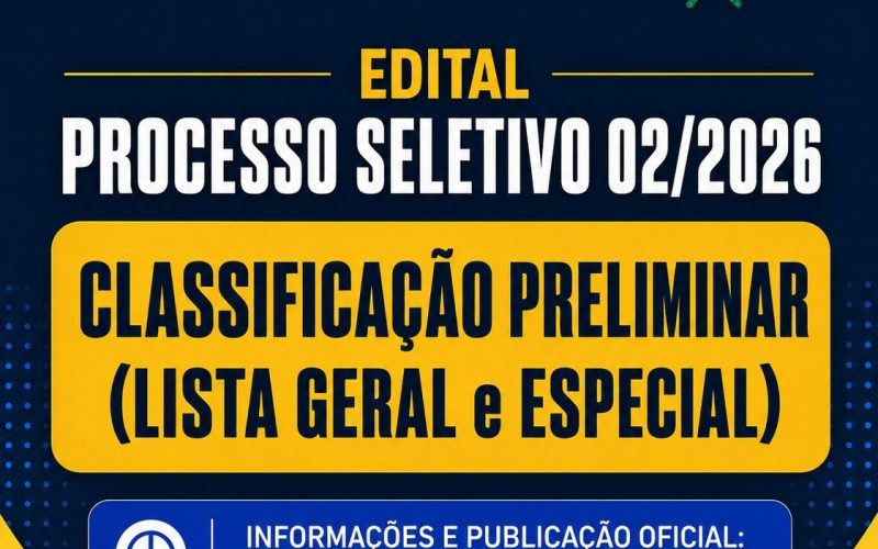 Classificação preliminar do processo seletivo da educação em Andradina é divulgada