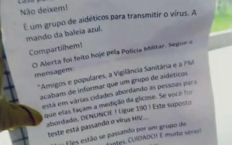 Fake News sobre falsos agentes de saúde circula nas redes sociais