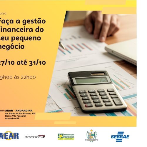 Curso em Andradina ensina gestão financeira para pequenos negócios